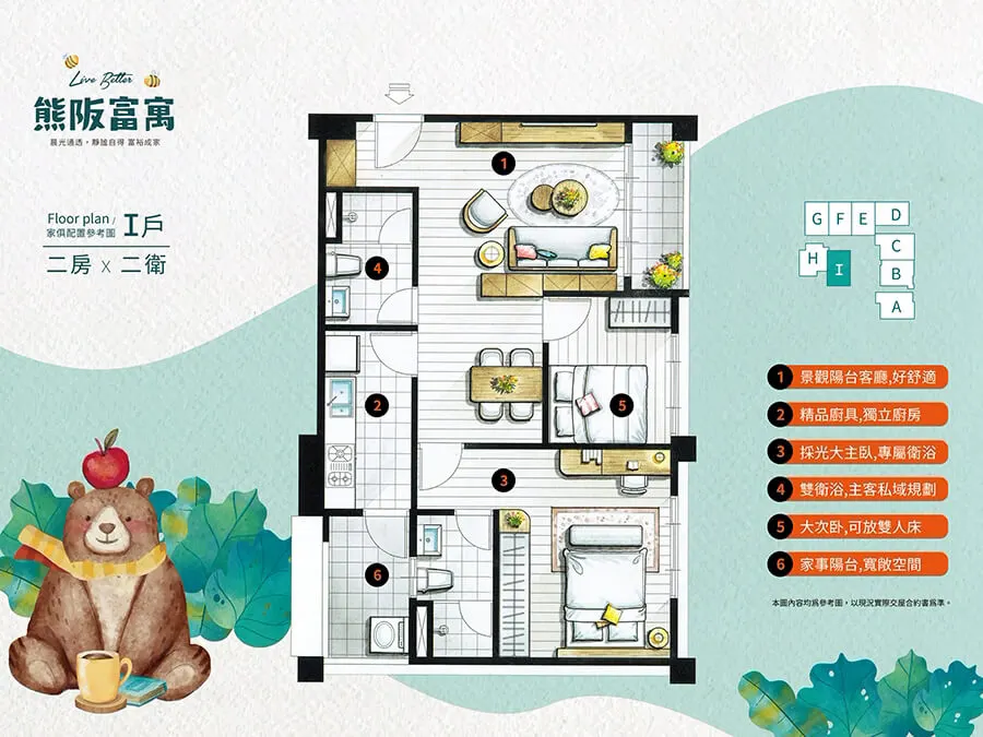熊阪富寓格局圖 2
